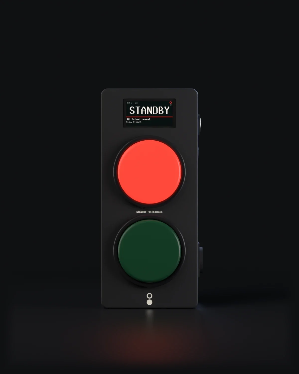 A Wing with its red button lit; its display reads STANDBY.
